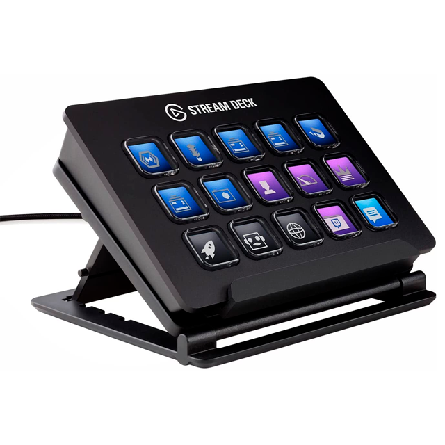 TECLADO ELGATO STREAM DECK 15 TECLAS LCD PERSONALIZABLES - 10GAA9901