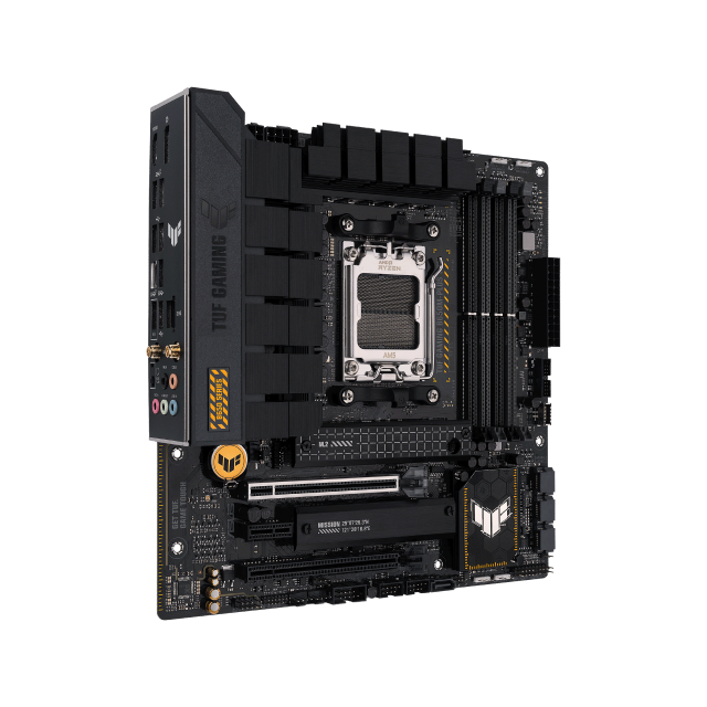 Tarjeta Madre ASUS TUF GAMING B650M-PLUS WIFI |  micro-ATX | AM5 | DDR5 x 4 (Hasta 192GB) | Wi-Fi 6 | 90MB1BF0-M0AAY0