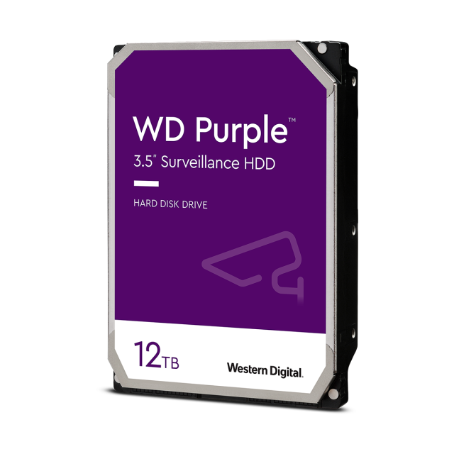 DISCO DURO INTERNO WD 12TB 3.5"  256MB SATA3 7200RPM PURPLE - WD121PURZ