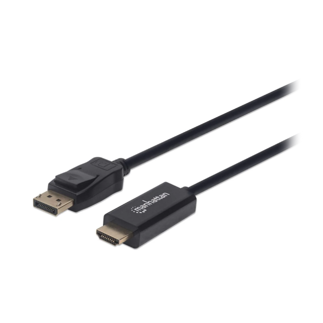 Manhattan Cable DisplayPort 1.1 Macho a HDMI Macho | 1080p | 1.8 Metros | Negro | 152679
