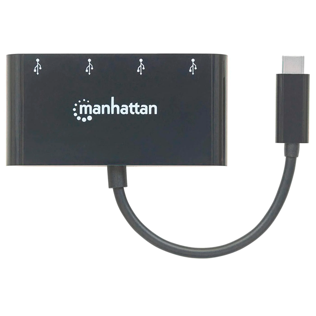 HUB USB-C 3.2 GEN 1 CON 4 PUERTOS USB-A - MANHATTAN - 162746