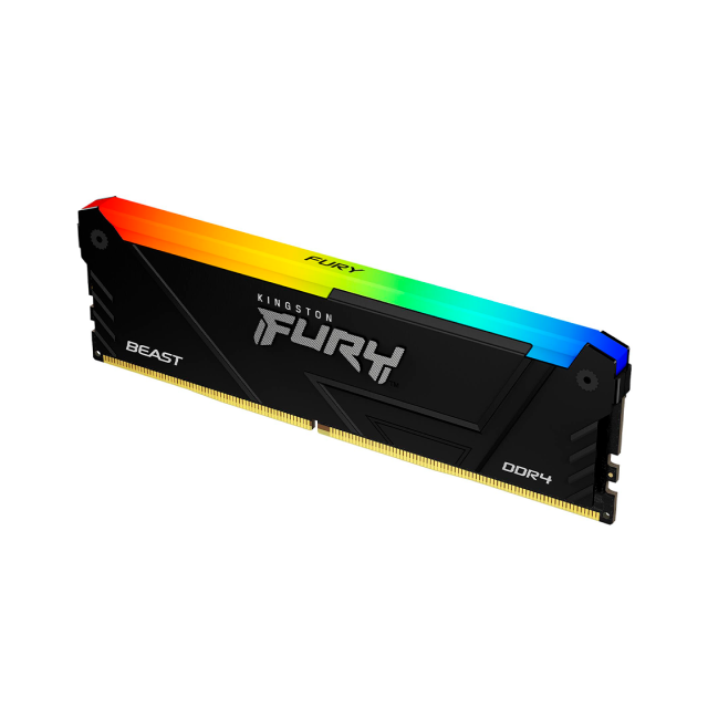 Kit de Memoria RAM Kingston Fury Beast | 16GB (2 x 8GB) | DDR4 | 3200MT/s | CL16 | Intel XMP | KF432C16BB2AK2/16