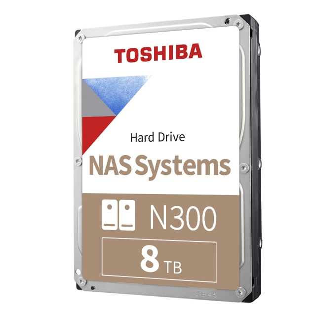 Disco Duro Toshiba N300 | HDD Interno 3.5" | 8 TB | SATA III 6 Gb/s | 7200 RPM | 256 MB Caché | Optimizado para NAS | HDWG780XZSTA