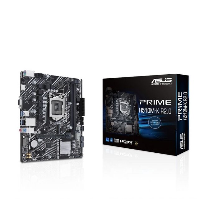 TARJETA MADRE ASUS MICRO ATX PRIME H510M-K R2.0 LGA 1200 INTEL 470 HDMI 64GB DDR4 INTEL  90MB1E80-M0EAY0