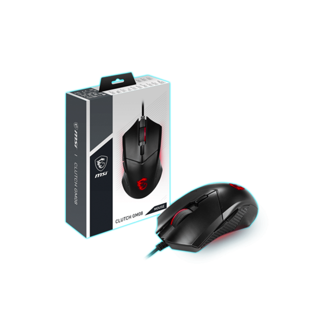 MOUSE ALAMBRICO MSI CLUTCH GM08 4,200DPI / CLUTCH GM08