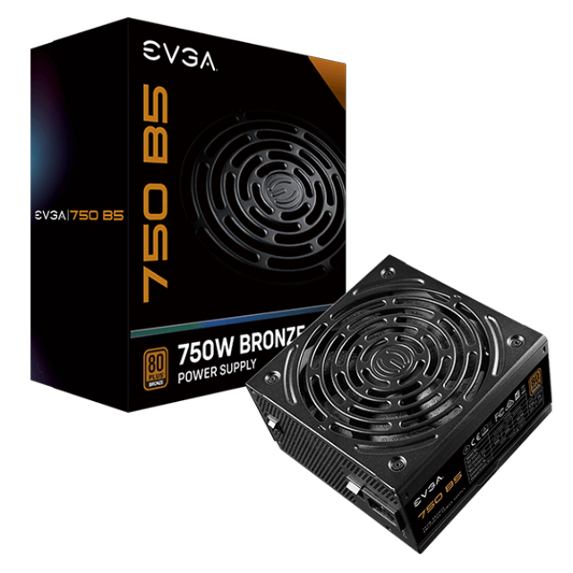 FUENTE DE PODER EVGA 750W B5 80+ BRONZE FULL MODULAR - 220-B5-0750-V1