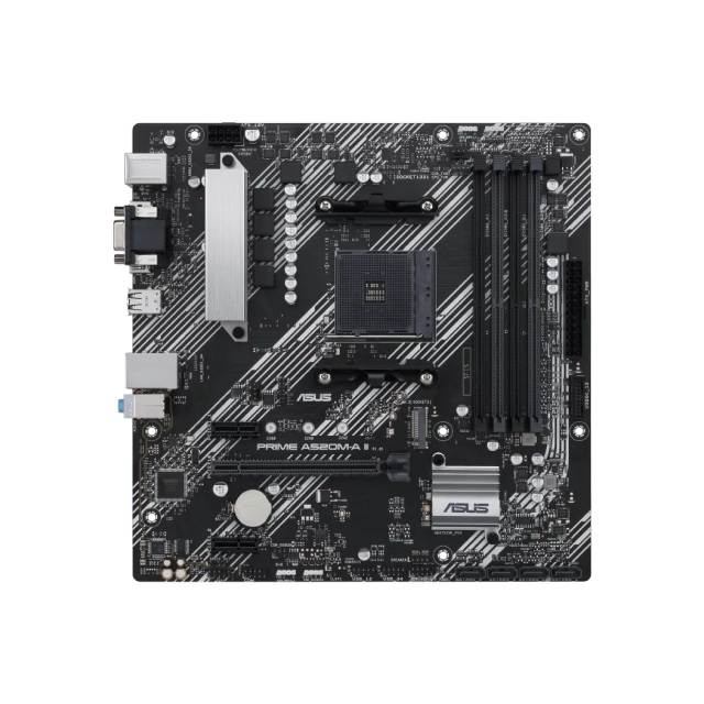 TARJETA MADRE ASUS PRIME A520M-A II/CSM MATX AM4 4DDR4 128GB - PRIME A520M-A II/CSM