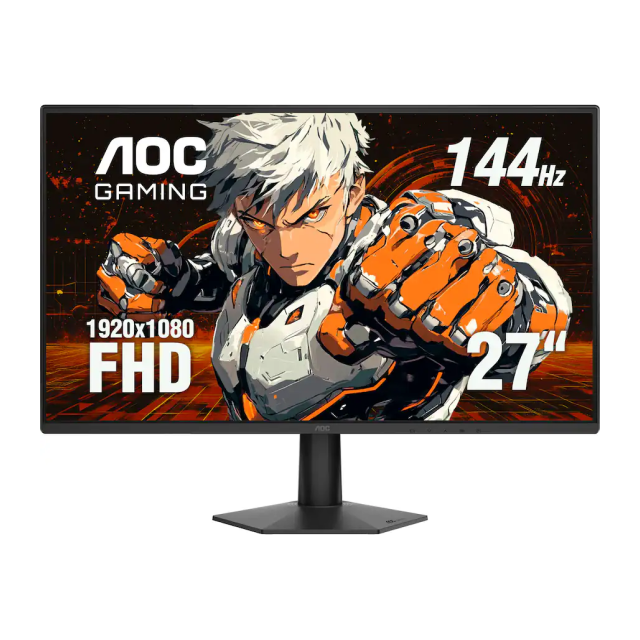 Monitor AOC 27G50F | 27" | 1920 x 1080 (FHD) | IPS | 144 Hz | 0.5 ms | HDR / HDR10 | HDMI 2.0 / DisplayPort 1.4 / Jack 3.5 mm | Negro | 27G50F