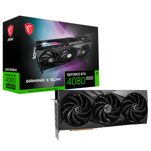 Tarjeta de video MSI RTX 4080 Super Gaming X Slim | 16GB | RTX 4080 Super 16G Gaming X Slim