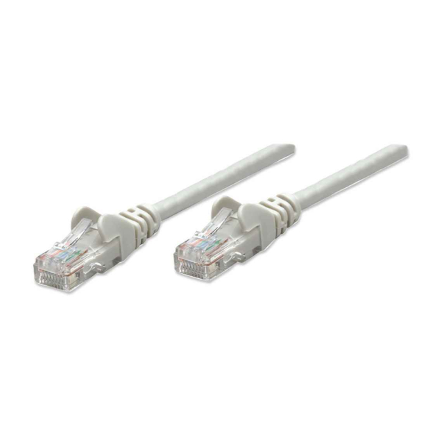 Cable de Red Intellinet | 1 m | Cat5e | UTP | RJ45 Macho / RJ45 Macho| Gris | 318921