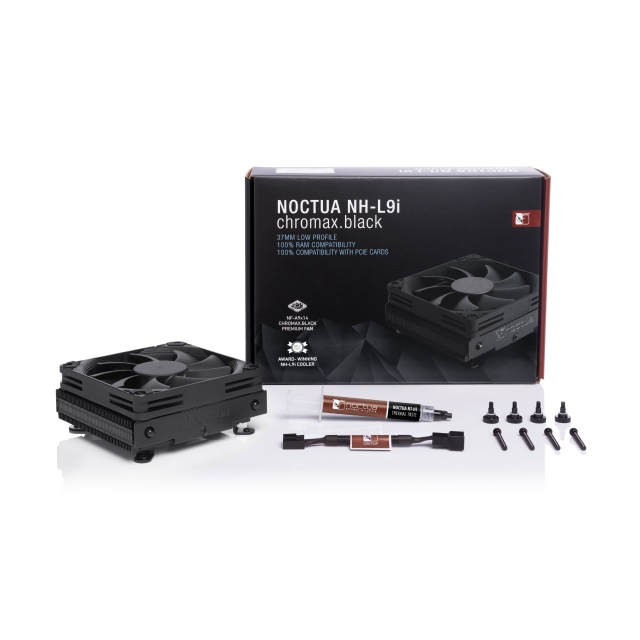 Disipador CPU Noctua NH-L9i Chromax.Black | 92mm | 600 - 2500RPM | Negro | NOC-NH-L9iCB 