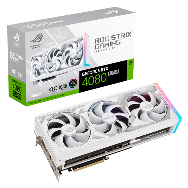 TARJETA DE VIDEO ASUS ROG STRIX RTX 4080 SUPER 16GB OC BLANCO / ROG-STRIX-RTX4080S-O16G-WHITE