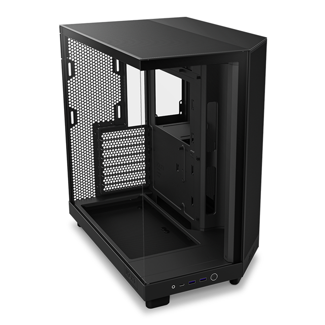 Gabinete NZXT H6 Flow | Negro | ATX | 3 ventiladores preinstalados | CC-H61FB-01