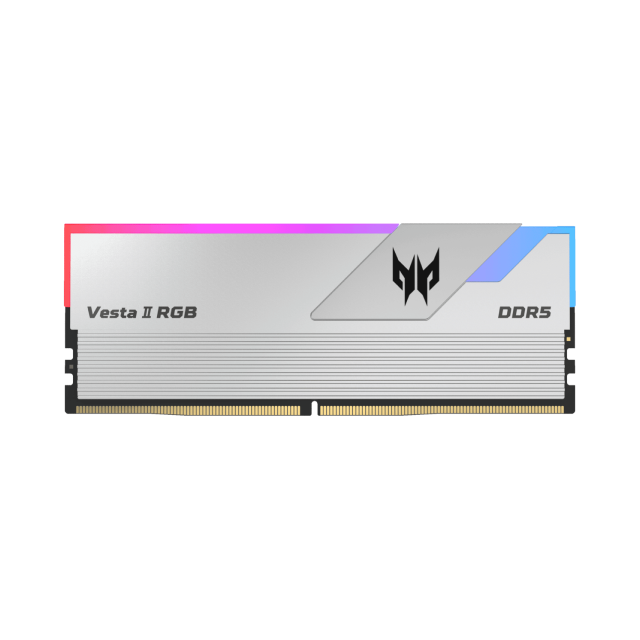 Kit de Memoria RAM Acer Predator Vesta II | 64 GB (2x32 GB) | DDR5 | 6400 MT/s | CL32 | XMP | Color Plata | BL.9BWWR.365