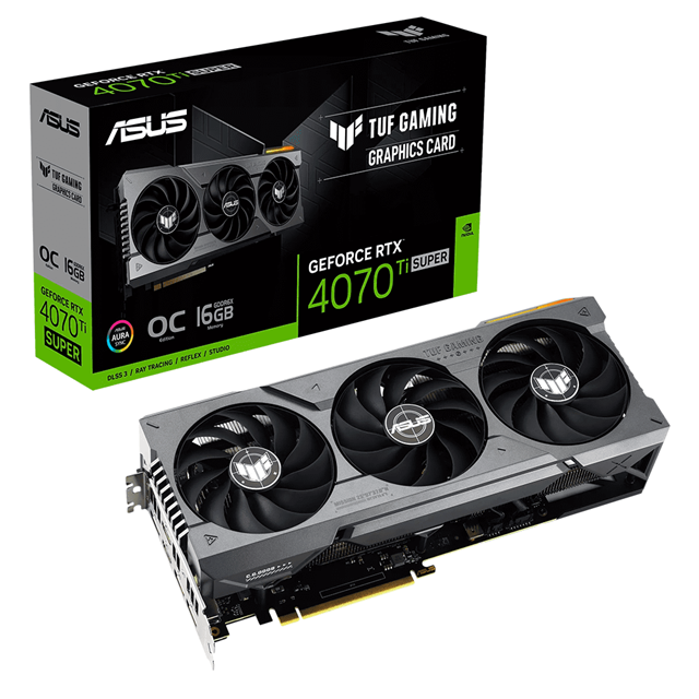 Tarjeta Video ASUS TUF Geforce RTX 4070 Ti SUPER 16GB OC | 16GB | 256-bit | GDDR6X | TUF-RTX4070TIS-O16G-GAMING