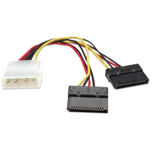 CABLE DE ENERGIA SATA MANHATTAN 4 A 15 PINES 16CM - 349369