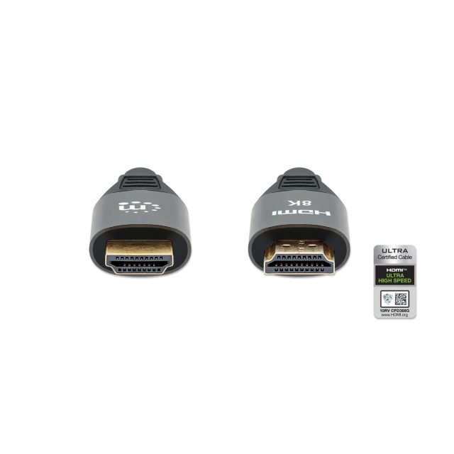 Cable Manhattan HDMI (Macho) - HDMI (Macho) | 8K / 60Hz | 4K / 120Hz | 3 m | HDR | 355957