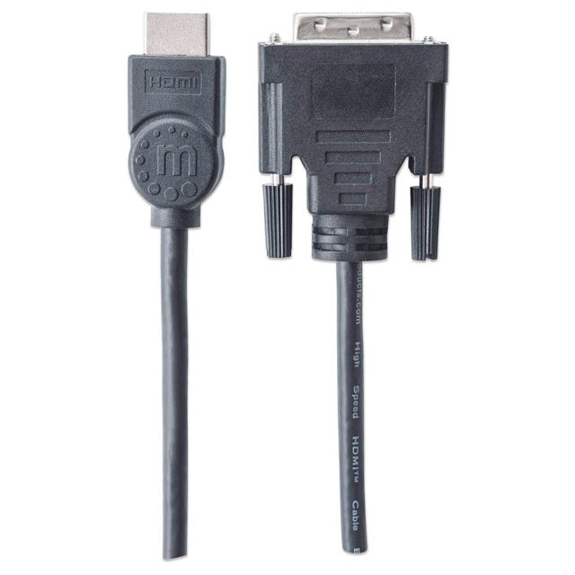 CABLE VIDEO HDMI MANHATTAN DVI-D M-M 1.8M 372503