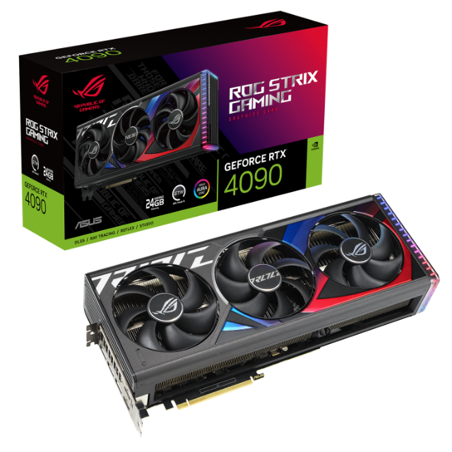 TARJETA DE VIDEO ASUS ROG STRIX RTX 4090 - ROG-STRIX-RTX4090-24G-GAMING - 90YV0ID1-M0AA00