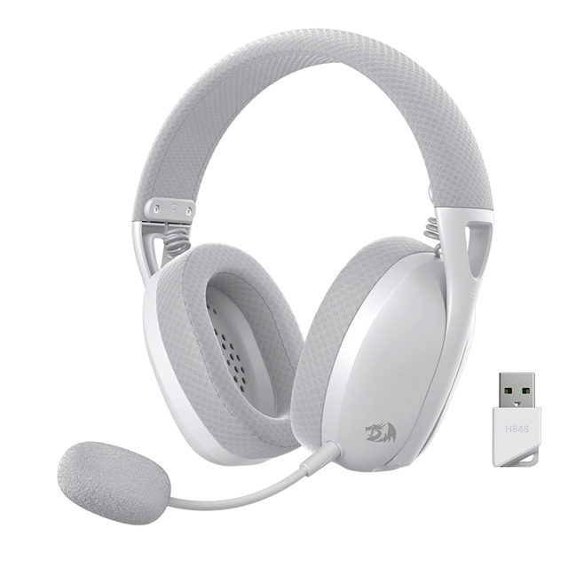 DIADEMA INALAMBRICA REDRAGON IRE PRO 7.1 BLANCO/GRIS USB / H848G