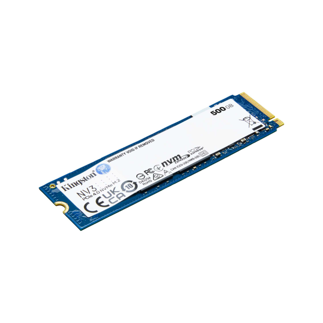 Unidad SSD Kingston SNV3S | 500GB | NVMe PCIe4 | M.2 | 5,000MB/s Lectura | 3,000MB/s Escritura | SNV3S/500G