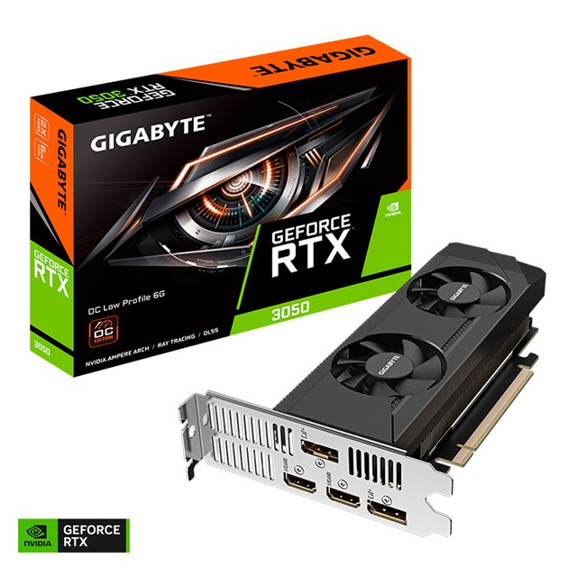 TARJETA DE VIDEO GIGABYTE RTX 3050 OC  6GB GDDR6  GV-N3050OC-6GL