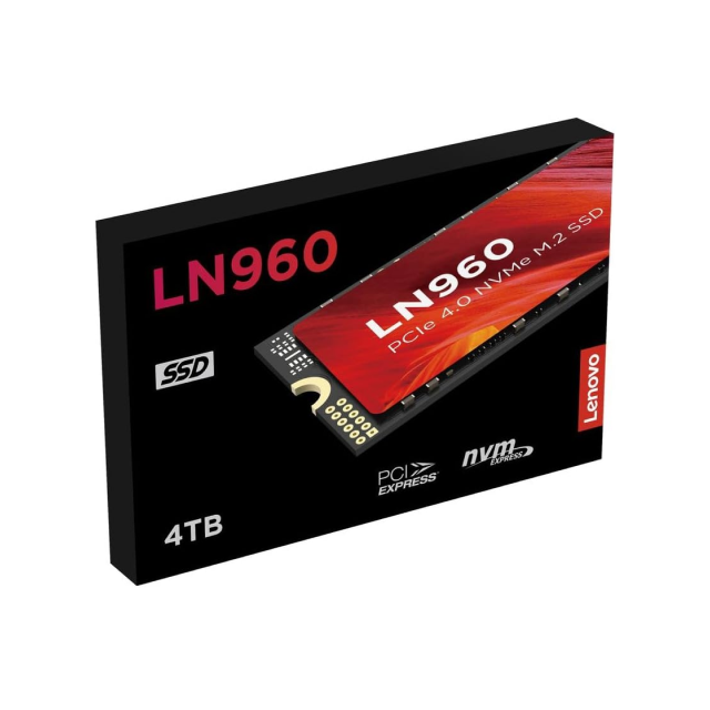 Unidad SSD Lenovo LN960 | 4TB | NVMe 2.0 | PCIe 4.0 | Lectura 7400MB/s / Escritura 6500MB/s | 5SD1N53071