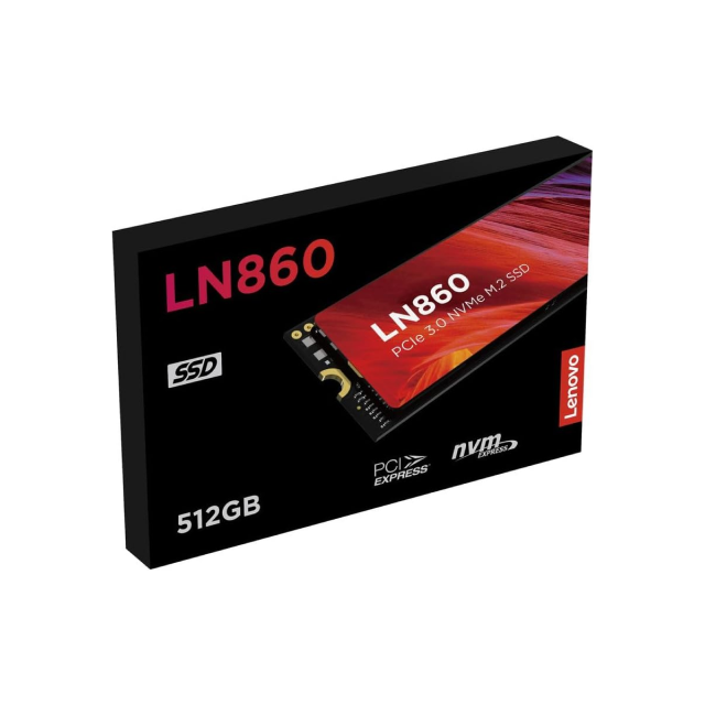Unidad SSD Lenovo LN860 NVMe | 512GB | 3500 MB/s Lectura | 1900 MB/s Escritura | PCI Express 3.0 | M.2 | 5SD1N53083