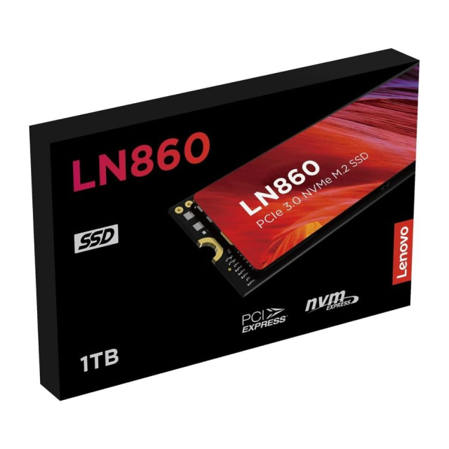 Unidad SSD Lenovo LN860 | 256GB | M.2 | NVMe | 1,800 MB/s Escritura | 3,100 MB/s Lectura | PCI Express 3.0 | 5SD1N53084 