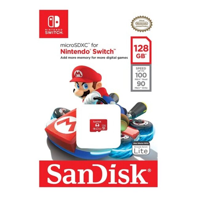 Memoria SanDisk Micro SDXC Nintendo Switch | 128GB | SDSQXAO-128G-GNCZN