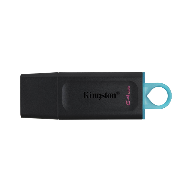 Memoria USB Kingston DataTraveler Exodia | 64GB | USB-A 3.0 | Negro | DTX/64GB