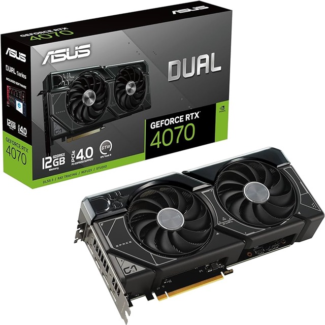 TARJETA DE VIDEO ASUS DUAL GeForce RTX 4070 SUPER 12GB GDDR6X  DUAL-RTX4070S-12G