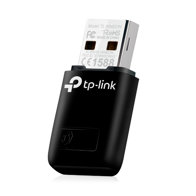 ADAPTADOR INALÁMBRICO TP-LINK MINI SIZE - TL-WN823N - 300MBPS / 2.4GHZ - 845973050696