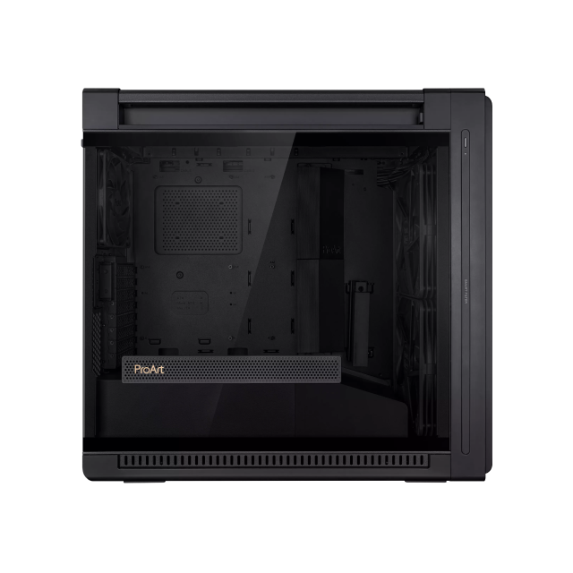 Gabinete ASUS ProArt PA602 | Torre Completa | E-ATX / ATX / Micro-ATX / Mini-ITX / DTX / Mini-DTX | USB 2.0 / USB 3.2 | 3 Ventiladores Pre-Instalados | Cristal Templado | Negro | PA602