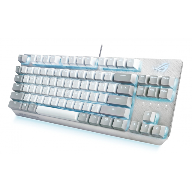 TECLADO MECANICO ASUS ROG STRIX SCOPE NX TKL MOONLIGHT WHITE - 90MP02B6'BKUA00