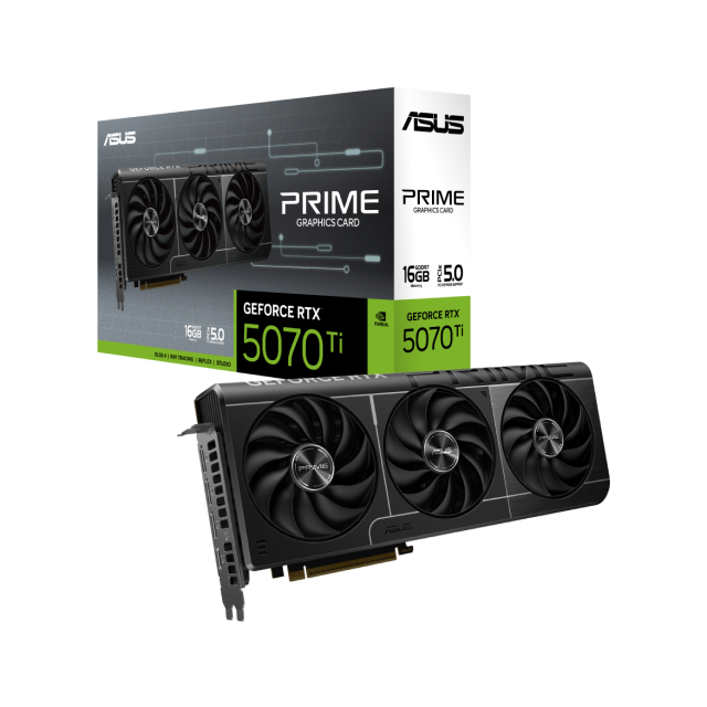 PREVENTA | Tarjeta de Video ASUS PRIME  NVIDIA GeForce RTX 5070 Ti | 16GB 256-bit GDDR7 | PCI Express 5.0 | 90YV0MF1-M0AA00