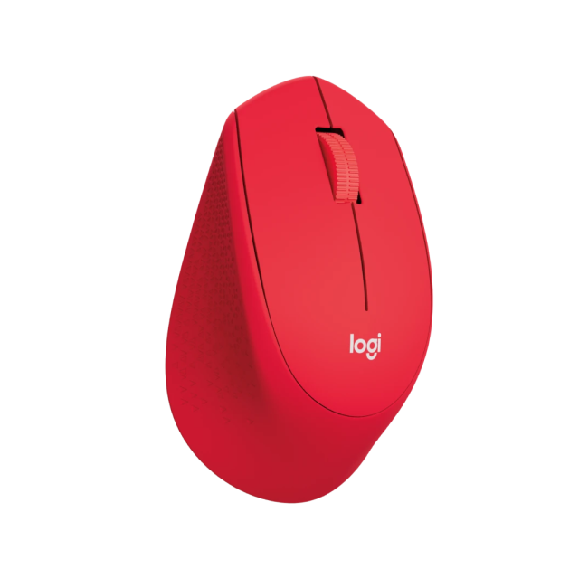 Mouse Inalámbrico Logitech M280 | 1000 DPI | Sensor Óptico | Conexión 2.4 GHz | Incluye 1 Batería AAA | Diseño Cómodo para Diestros | Plug & Play | Rojo | 910-004286