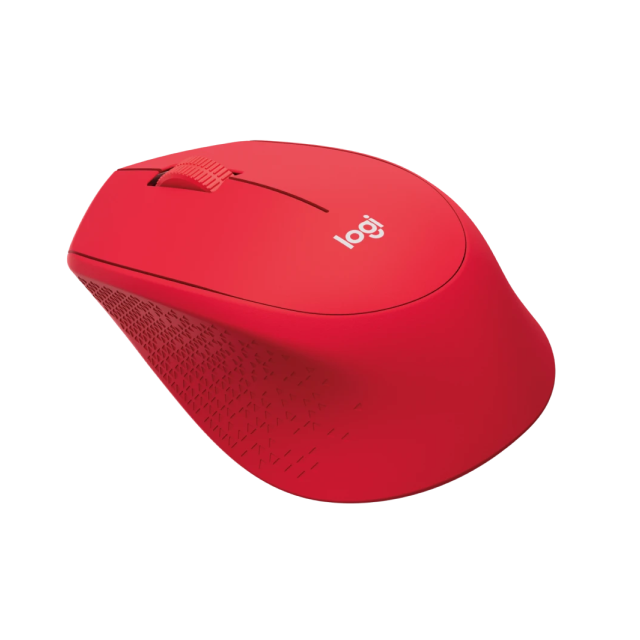 Mouse Inalámbrico Logitech M280 | 1000 DPI | Sensor Óptico | Conexión 2.4 GHz | Incluye 1 Batería AAA | Diseño Cómodo para Diestros | Plug & Play | Rojo | 910-004286