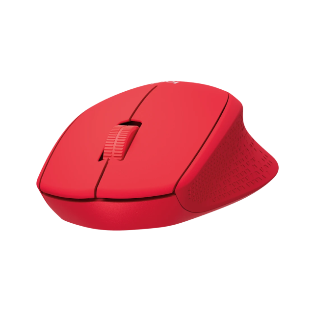 Mouse Inalámbrico Logitech M280 | 1000 DPI | Sensor Óptico | Conexión 2.4 GHz | Incluye 1 Batería AAA | Diseño Cómodo para Diestros | Plug & Play | Rojo | 910-004286