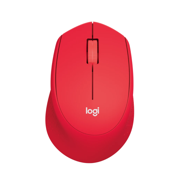 Mouse Inalámbrico Logitech M280 | 1000 DPI | Sensor Óptico | Conexión 2.4 GHz | Incluye 1 Batería AAA | Diseño Cómodo para Diestros | Plug & Play | Rojo | 910-004286