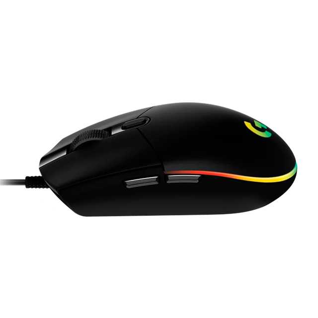 MOUSE LOGITECH G203 LIGHTSYNC BLACK OPTICO USB 8000DPI LED RGB 910-005793