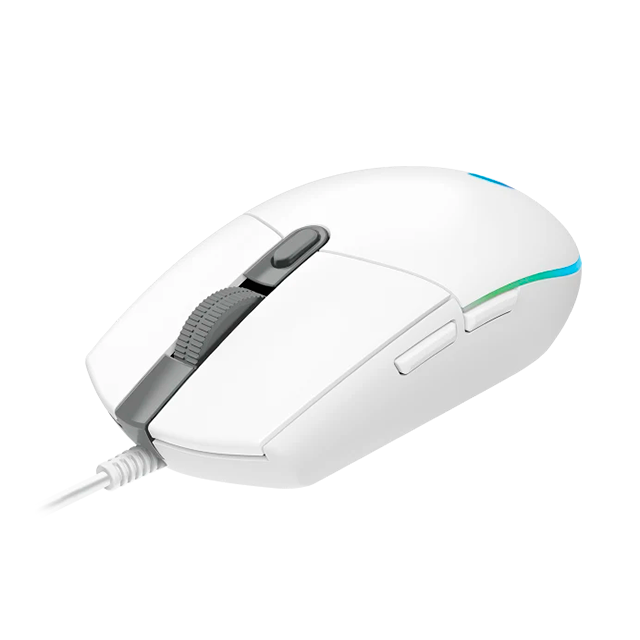 MOUSE LOGITECH G203 WHITE LIGHTSYNC SENSOR OPTICO 8000 DPI 910-005794