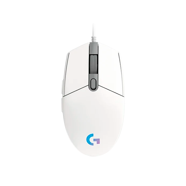 MOUSE LOGITECH G203 WHITE LIGHTSYNC SENSOR OPTICO 8000 DPI 910-005794