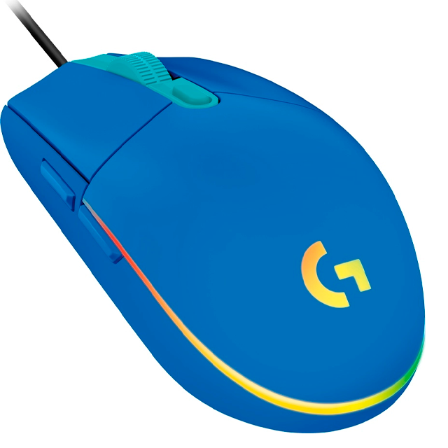 MOUSE GAMER LOGITECH G203 LIGHTSYNC RGB 8,000DPI USB AZUL 910-005795