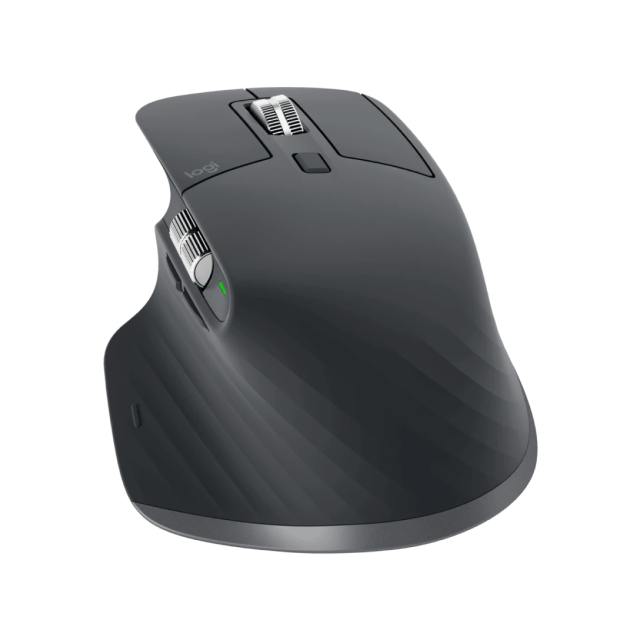 Mouse Ergonómico Logitech MX Master 3S | Inalámbrico | 8000 dpi | Batería recargable | Color Grafito | 910-006561