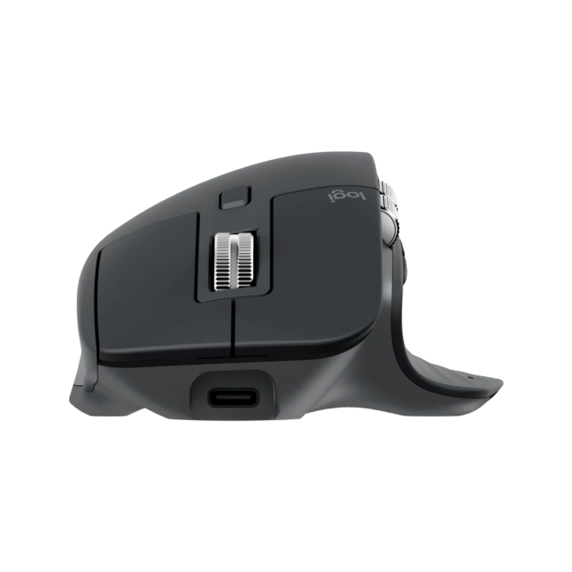 Mouse Ergonómico Logitech MX Master 3S | Inalámbrico | 8000 dpi | Batería recargable | Color Grafito | 910-006561