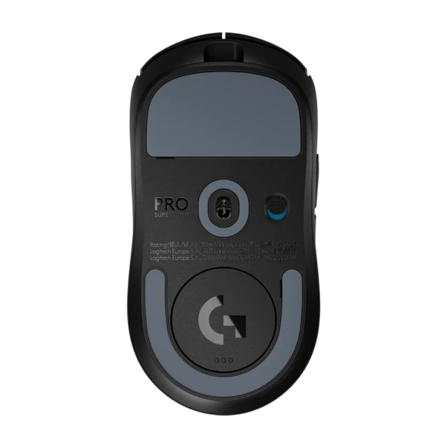 Mouse Gamer Inalámbrico Logitech PRO X SUPERLIGHT 2 | Hasta 95 Horas de Batería | Switch LIGHTFORCE | Máx. 44000 DPI | Máx. 8000Hz | Sensor Óptico HERO 2 | 60g | 2.4GHz LIGHTSPEED | Windows | Negro | 910-006629