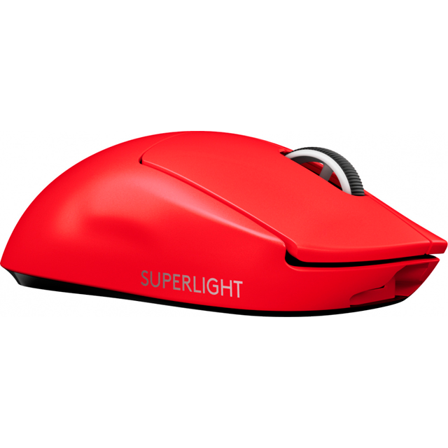 MOUSE LOGITECH PRO X SUPERLIGHT RED WIRELESS 5 BOTONES - 910-006783