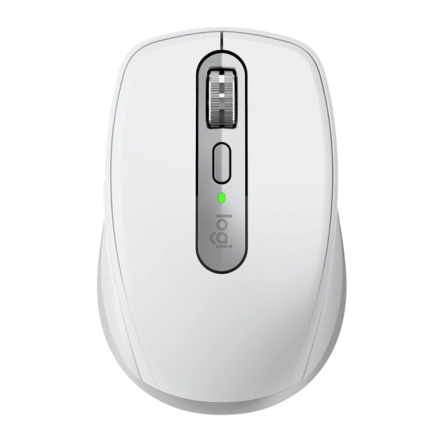 Mouse Inalámbrico Logitech MX Anywhere 3S | Hasta 8000 DPI | Sensor Óptico de Alta Precisión Darkfield | 99 g | 6 Botones | Hasta 70 Días de Batería Recargable | 2.4 GHz / Bluetooth | Trabaja en Cualquier Superficie | Gris | 910-006933