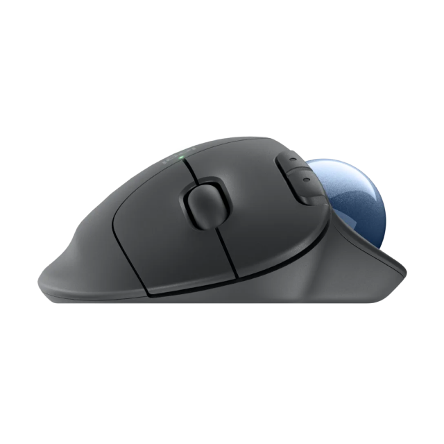 Mouse Inalámbrico Logitech ERGO M575S | 400 a 2000 DPI | Sensor Óptico | Conexión Bluetooth / Receptor USB | 3 Botones Programables | Incluye 1 Batería AA | Diseño Ergonómico con Trackball | Color Grafito | 910-007031